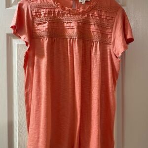 Coral Short Sleeve Blouse